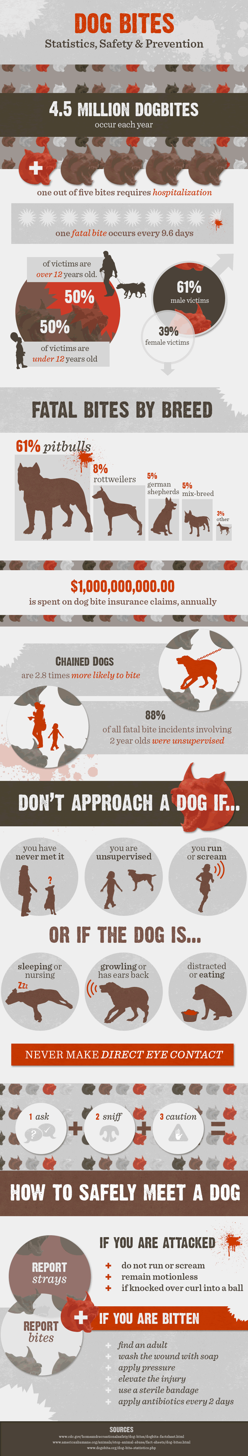 Dog Bite Statistics and Safety Infographic