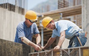 construction workers at construction site