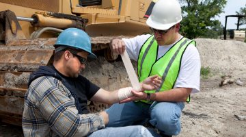 injured worker getting care