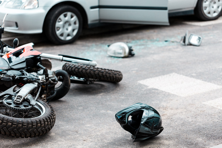 where do most motorcycle accidents happen