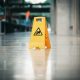 slip and fall hazard sign